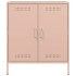 Aparador de acero rosa 68x39x79