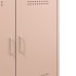 Aparador de acero rosa 68x39x79