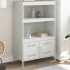 Aparador de acero blanco 68x39x113