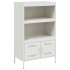 Aparador de acero blanco 68x39x113