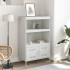 Aparador de acero blanco 68x39x113