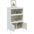 Aparador de acero blanco 68x39x113