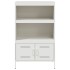 Aparador de acero blanco 68x39x113