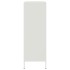 Aparador de acero blanco 68x39x113