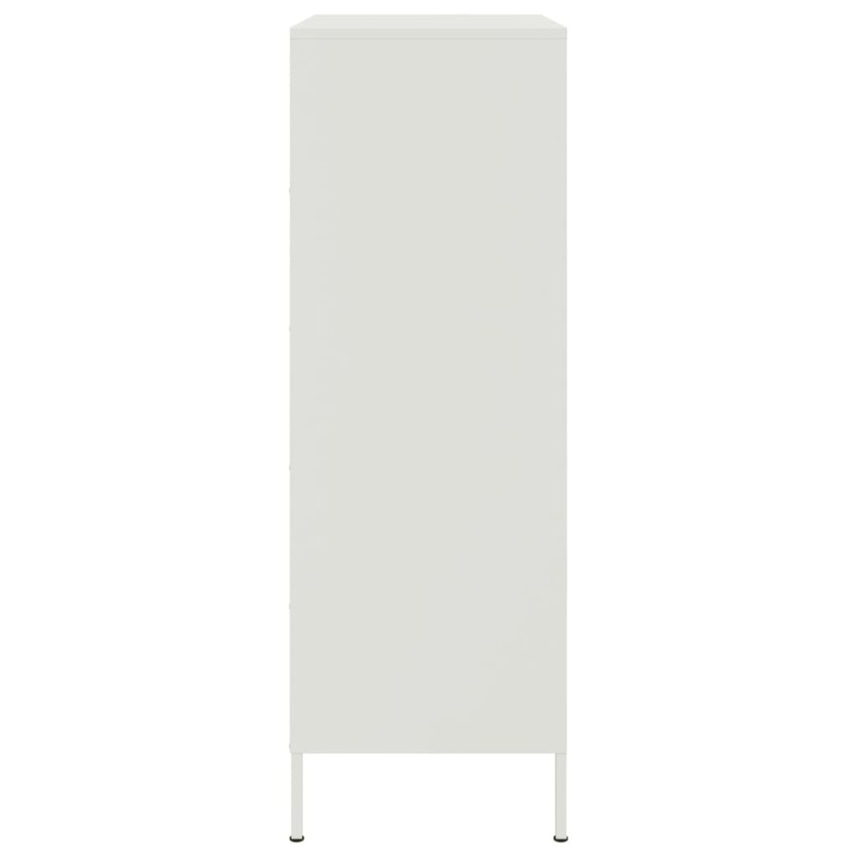 Aparador de acero blanco 68x39x113
