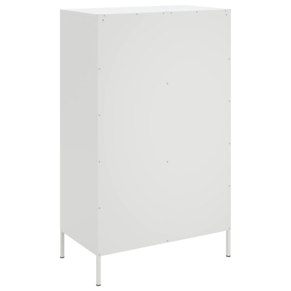 Aparador de acero blanco 68x39x113