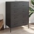 Aparador de acero negro 68x39x89