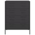 Aparador de acero negro 68x39x89