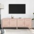 Muebles de TV 2 piezas acero rosa 68x39x50,5
