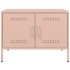 Muebles de TV 2 piezas acero rosa 68x39x50,5