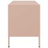 Muebles de TV 2 piezas acero rosa 68x39x50,5