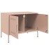 Muebles de TV 2 piezas acero rosa 68x39x50,5