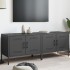 Muebles de TV 2 piezas acero negro 68x39x50,5