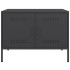Muebles de TV 2 piezas acero negro 68x39x50,5