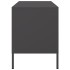 Muebles de TV 2 piezas acero negro 68x39x50,5