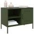 Muebles de TV 2 piezas acero verde oliva 68x39x50,5
