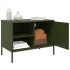 Muebles de TV 2 piezas acero verde oliva 68x39x50,5