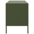 Muebles de TV 2 piezas acero verde oliva 68x39x50,5