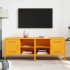 Muebles para TV 2 piezas acero amarillo mostaza 68x39x50,5