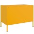 Muebles para TV 2 piezas acero amarillo mostaza 68x39x50,5