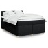 Cama box spring con colchón tela negro 160x200