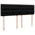 Cama box spring con colchón tela negro 160x200