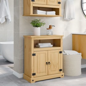 Armario de baño Corona madera maciza de pino 70x33x80