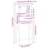 Mueble de baño para lavadora Corona madera maciza de
