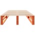 Estructura de cama sin colchón madera de pino marrón 90x200