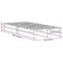 Estructura de cama sin colchón madera de pino marrón 90x200