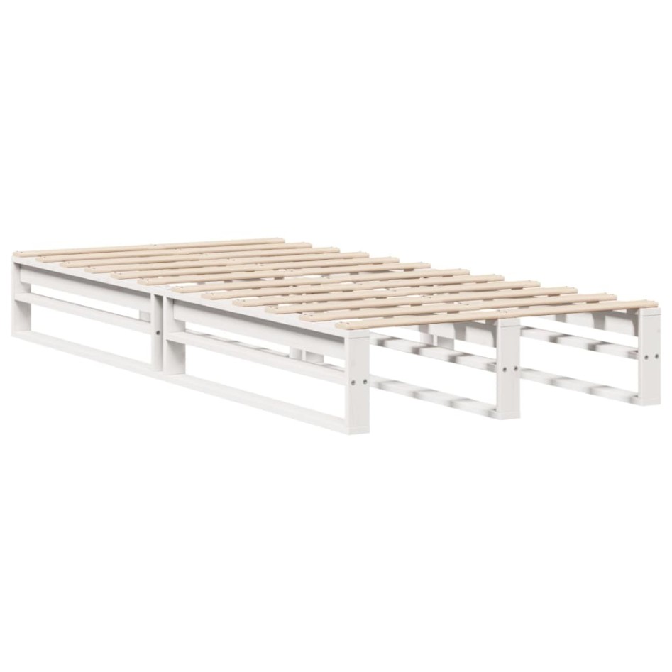 Estructura cama sin colchón madera maciza pino blanca