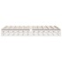 Estructura de cama sin colchón madera de pino blanca 120x200