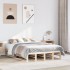 Estructura de cama sin colchón madera de pino blanca 140x200