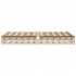 Estructura de cama sin colchón madera de pino blanca 140x200