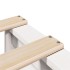 Estructura de cama sin colchón madera maciza de pino 160x200