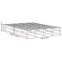Estructura de cama sin colchón madera maciza de pino 160x200