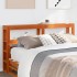 Cabecero de cama con estantes madera maciza pino marrón 160