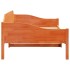 Cama sin colchón madera maciza pino marrón cera 80x200