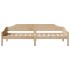 Estructura de cama sin colchón madera maciza de pino 80x200