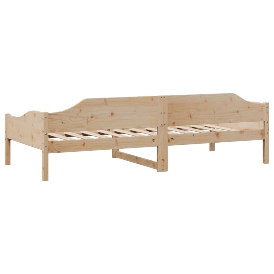 Estructura de cama sin colchón madera maciza de pino 80x200