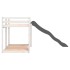 Litera con tobogán y escalera madera maciza de pino 80x200