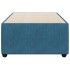 Estructura de cama de terciopelo azul 90x200