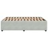 Estructura de cama sin colchón terciopelo gris claro 160x200