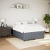 Estructura de cama sin colchón terciopelo gris oscuro