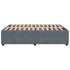 Estructura de cama sin colchón terciopelo gris oscuro
