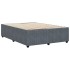 Estructura de cama sin colchón terciopelo gris oscuro
