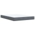 Cama box spring con colchón terciopelo gris oscuro 140x190