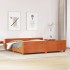 Cama sin colchón madera maciza de pino marrón cera 180x200