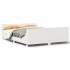 Estructura de cama sin colchón madera de pino blanco 135x190