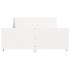 Estructura de cama sin colchón madera de pino blanco 135x190